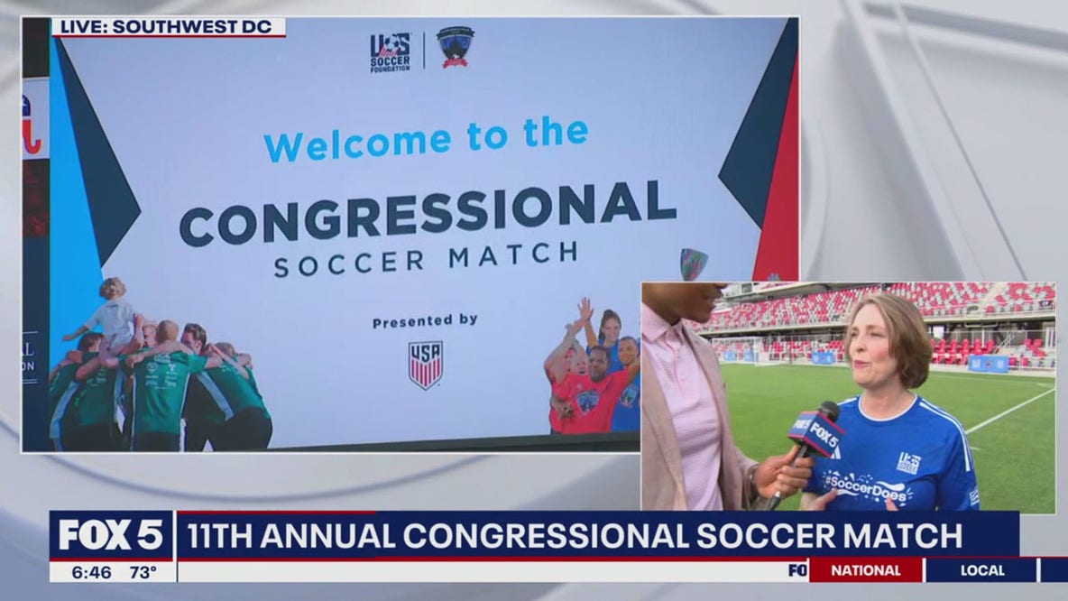 11th Annual Congressional Soccer Match kicks off